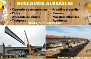 Se busca albañiles