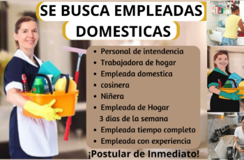 Se busca Trabajadoras de hogar