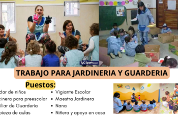 trabajo para guarderias y jardinerias