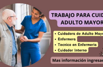 trabajo para cuidador de adulto